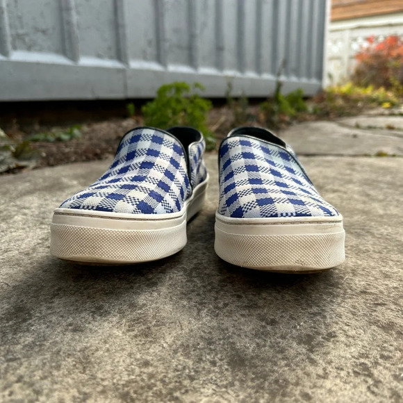 Celine Slip  On Checked Shoes, size 37 - Picture 2 of 14